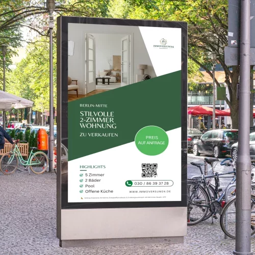 Professionelles Immobilienmarketing in Einkaufspassagen und Fußgängerzonen